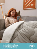 Silentnight 2.5 Tog Summer Breeze Seersucker Coverless White Cream Duvet Set