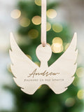 Jonnys Sister personalised memorial angel tree decoration 9.5cm - British product