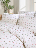 Cath Kidston Pink Lace Ditsy 100% Cotton Duvet Cover and Pillowcase Set