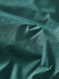 Dark teal cotton duvet cover and pillowcase set - British product