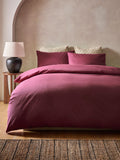 Berry Pink duvet cover and pillowcase set - British product