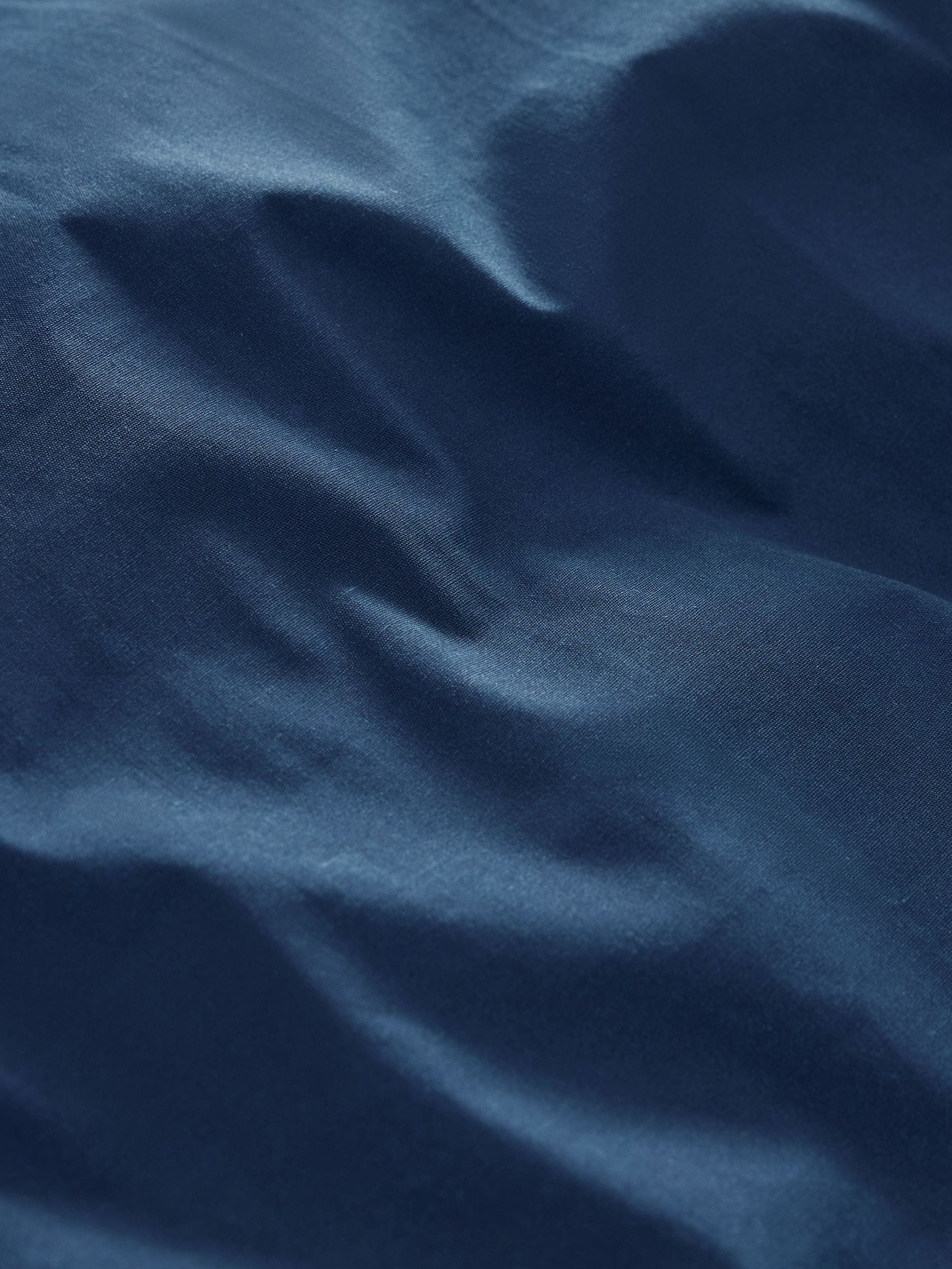 Navy blue duvet cover and pillowcase set, imported from the UK