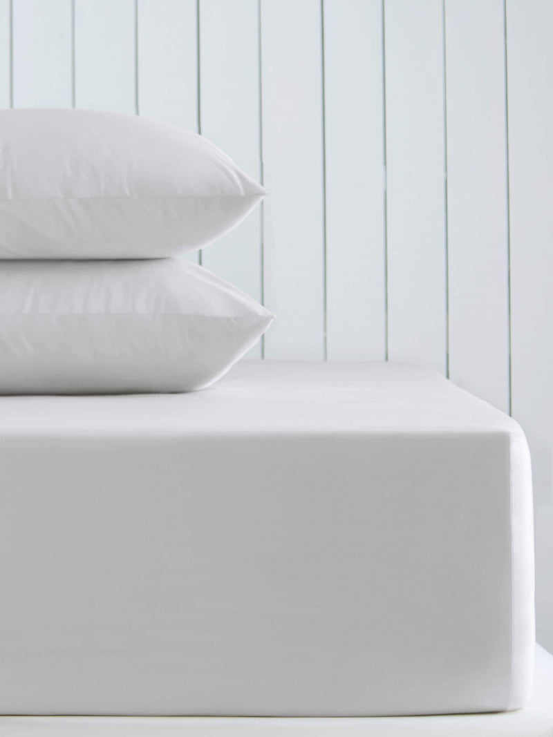 Grey light cotton rich fitted bed sheet, UK version