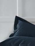 Set of 2 Navy Blue Cotton Rich Pillowcases