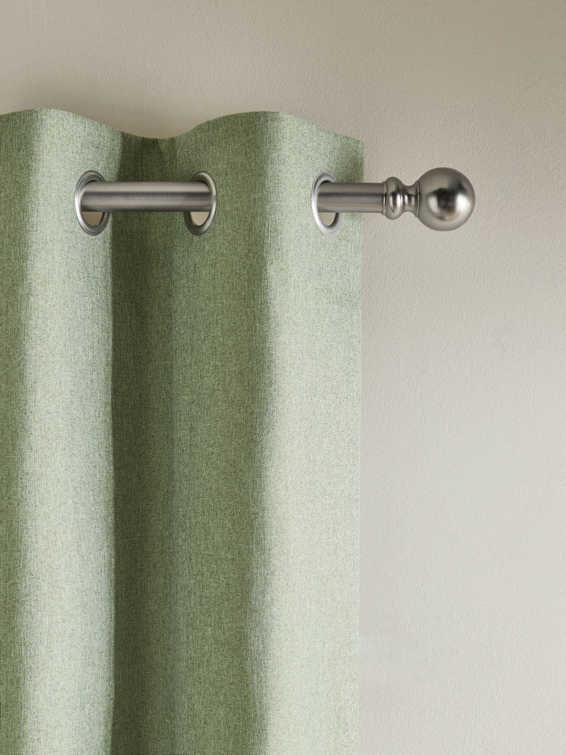 Green Soft Marl Blackout/Thermal Eyelet Curtains