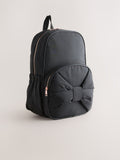 Black bow backpack 43cm height polyester (British brand)