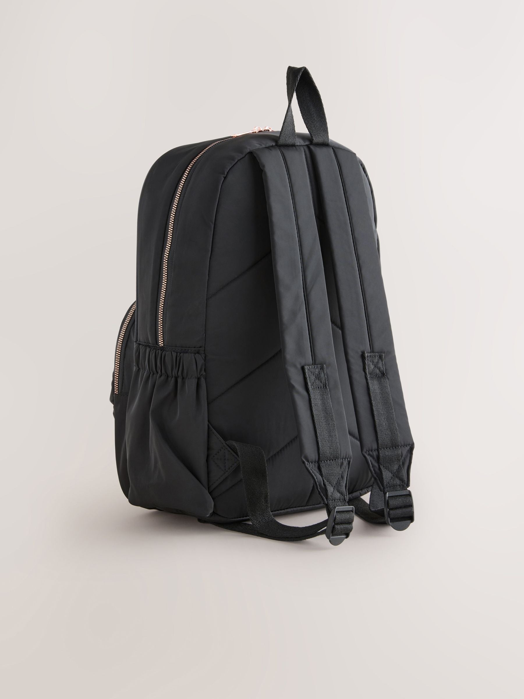 Black bow backpack 43cm height polyester (British brand)