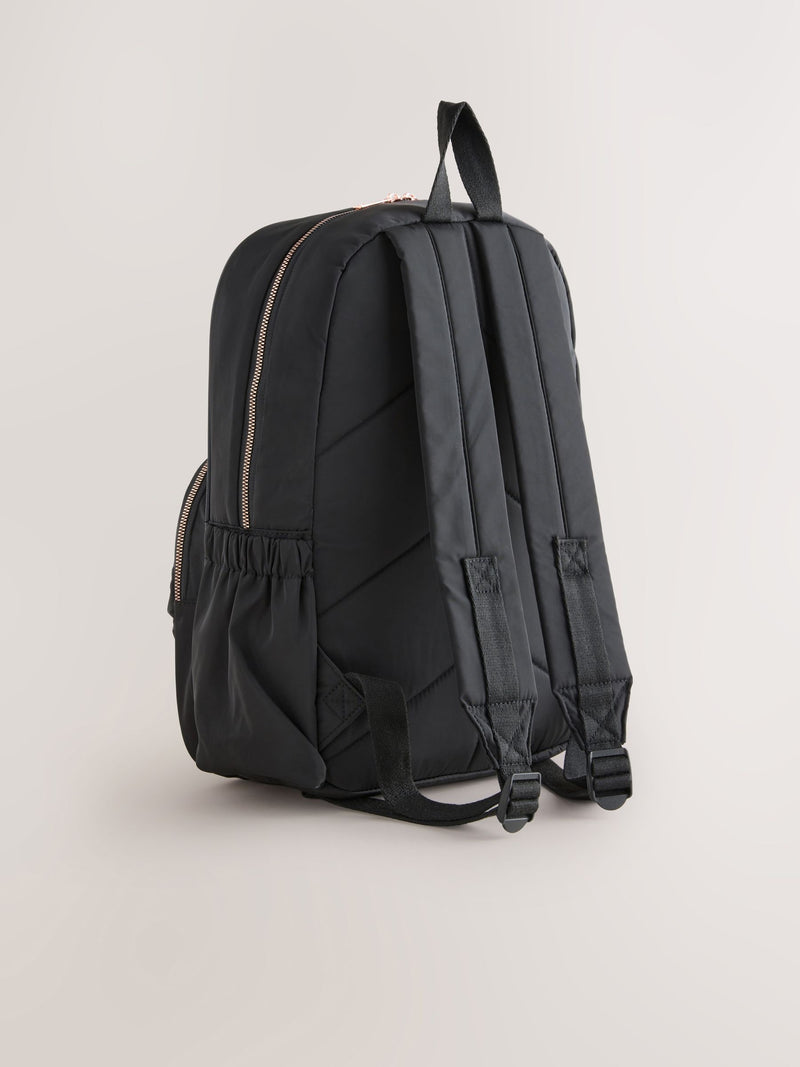Black bow backpack 43cm height polyester (British brand)