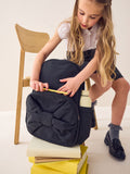 Black bow backpack 43cm height polyester (British brand)
