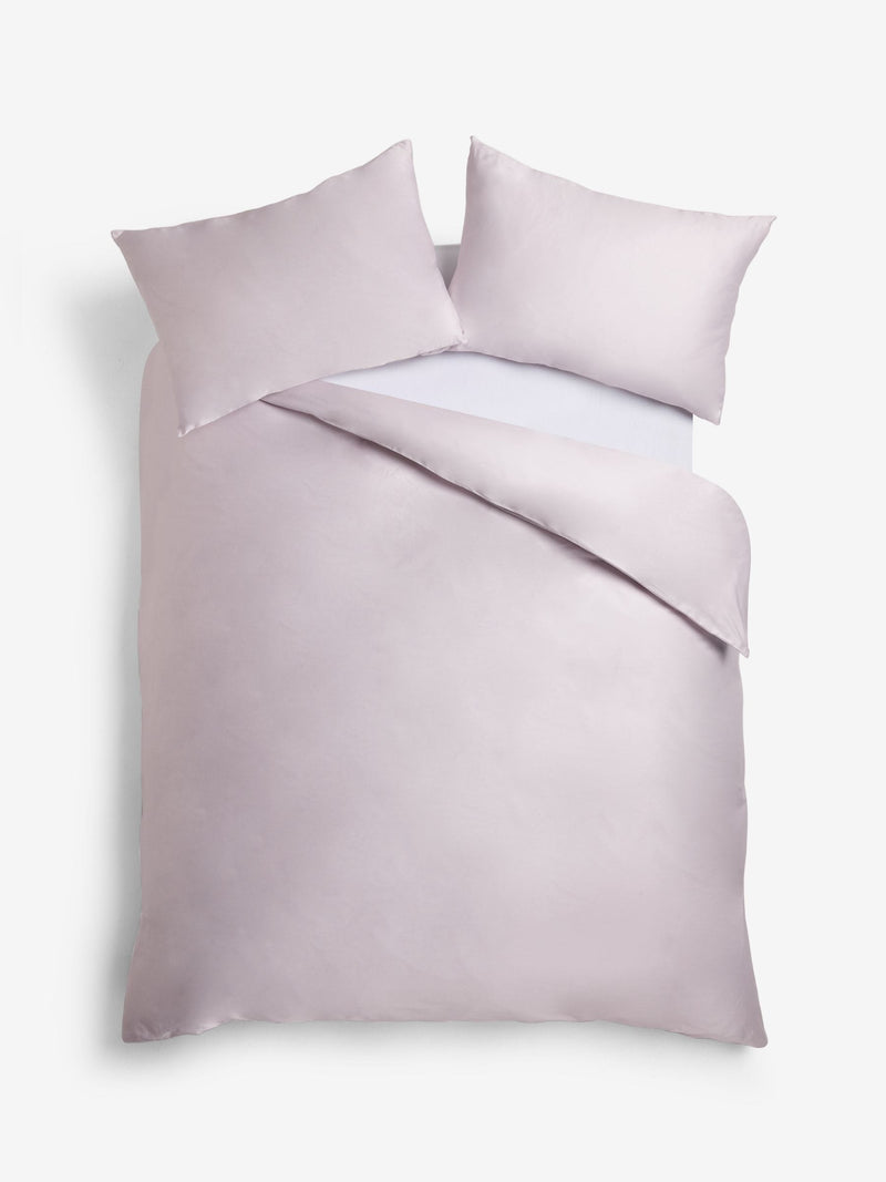 Lilac Purple 400 Thread Count Egyptian Cotton Sateen Luxury Duvet Cover and Pillowcase Set
