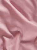 Pink box pleat duvet cover and pillowcase set with 200 thread count cotton, imported from the UK