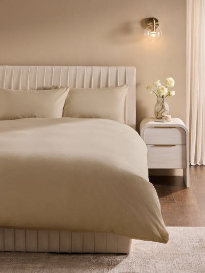 Next Natural Supersoft Brushed Cotton Duvet Cover and Pillowcase Set- Buy online at McGrocer