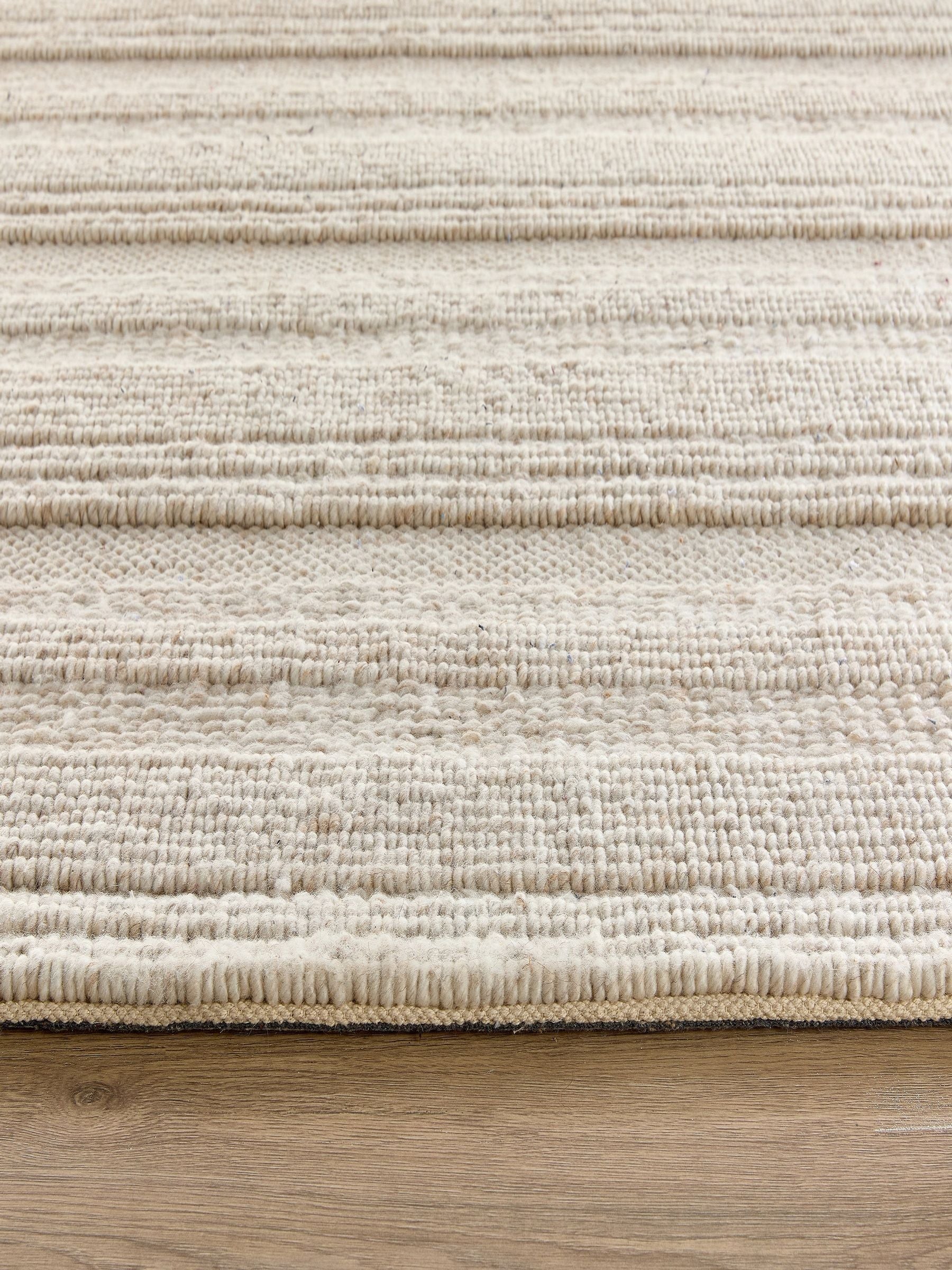 Origin Rugs cream chunky knit runner, UK version