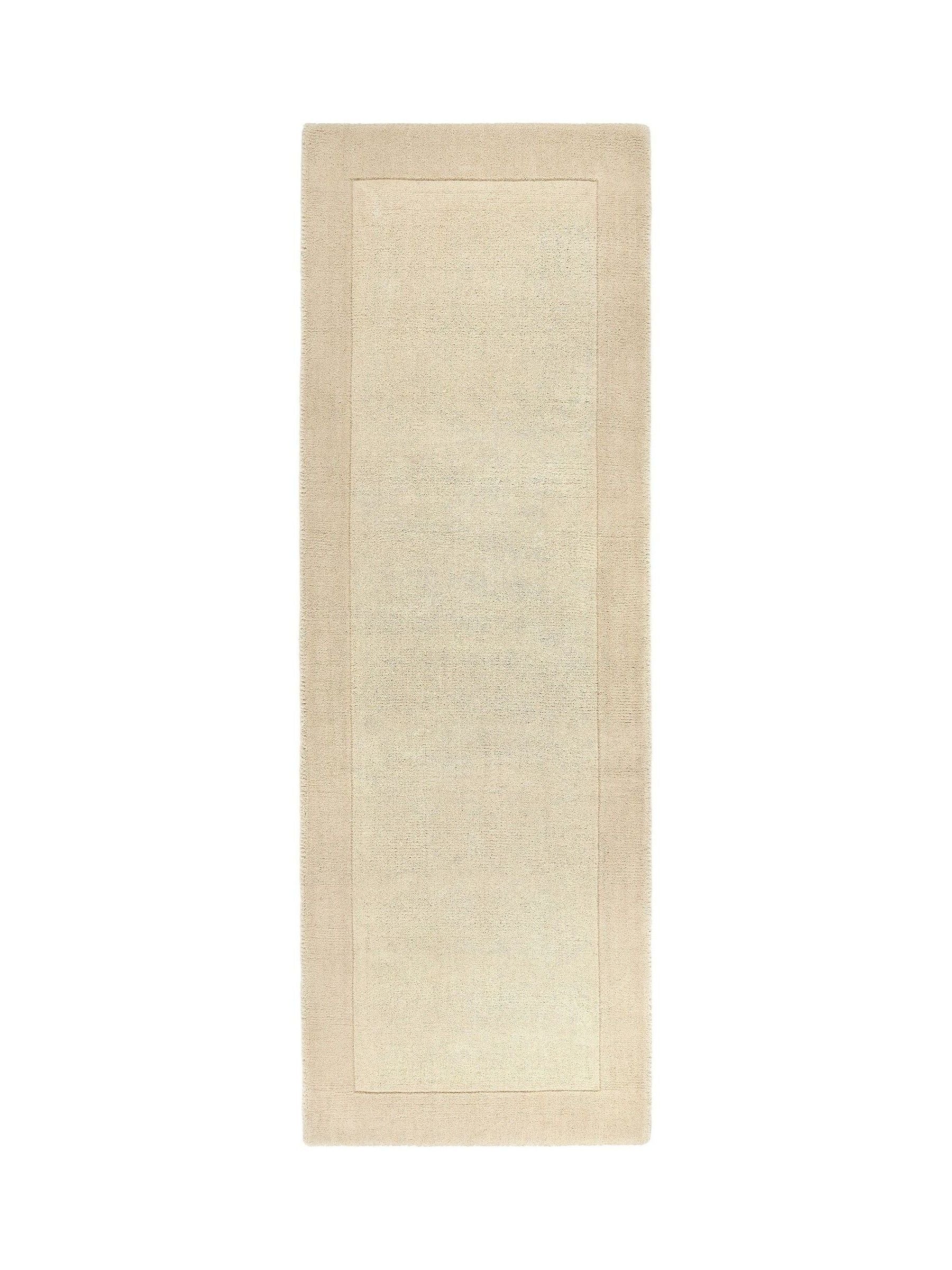 Origin Rugs cream borders wool runner 200cm, UK version