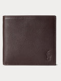 Polo Ralph Lauren brown pebbled leather billfold wallet - British product