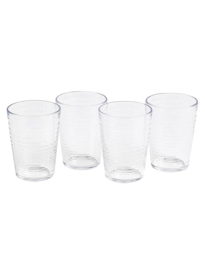Royal Doulton clear maze highball glasses set of 4, imported from the UK