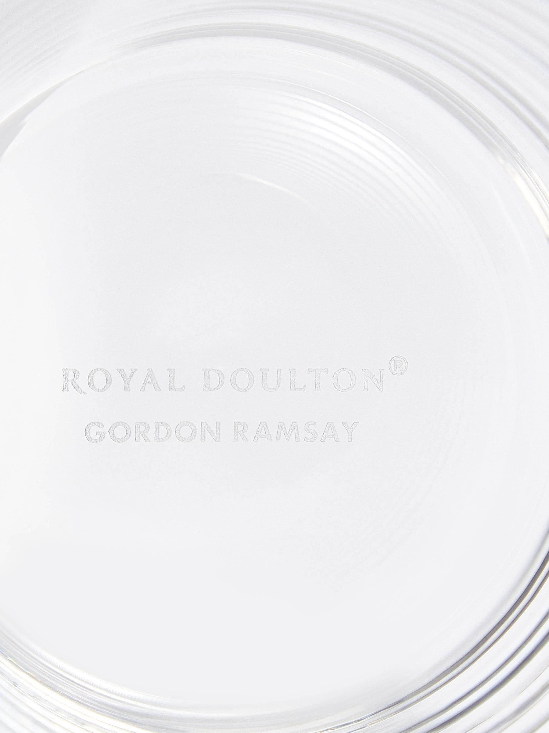 Royal Doulton clear maze highball glasses set of 4, imported from the UK