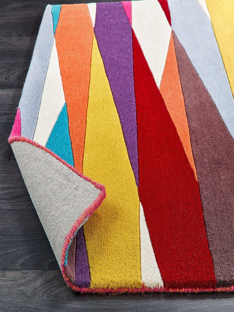 Origin Rugs Shard orange wool rug - British product