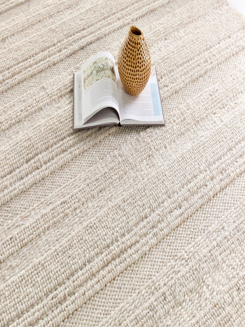 Origin Rugs cream chunky knit rug 120x170 or 160x230 cm, UK version