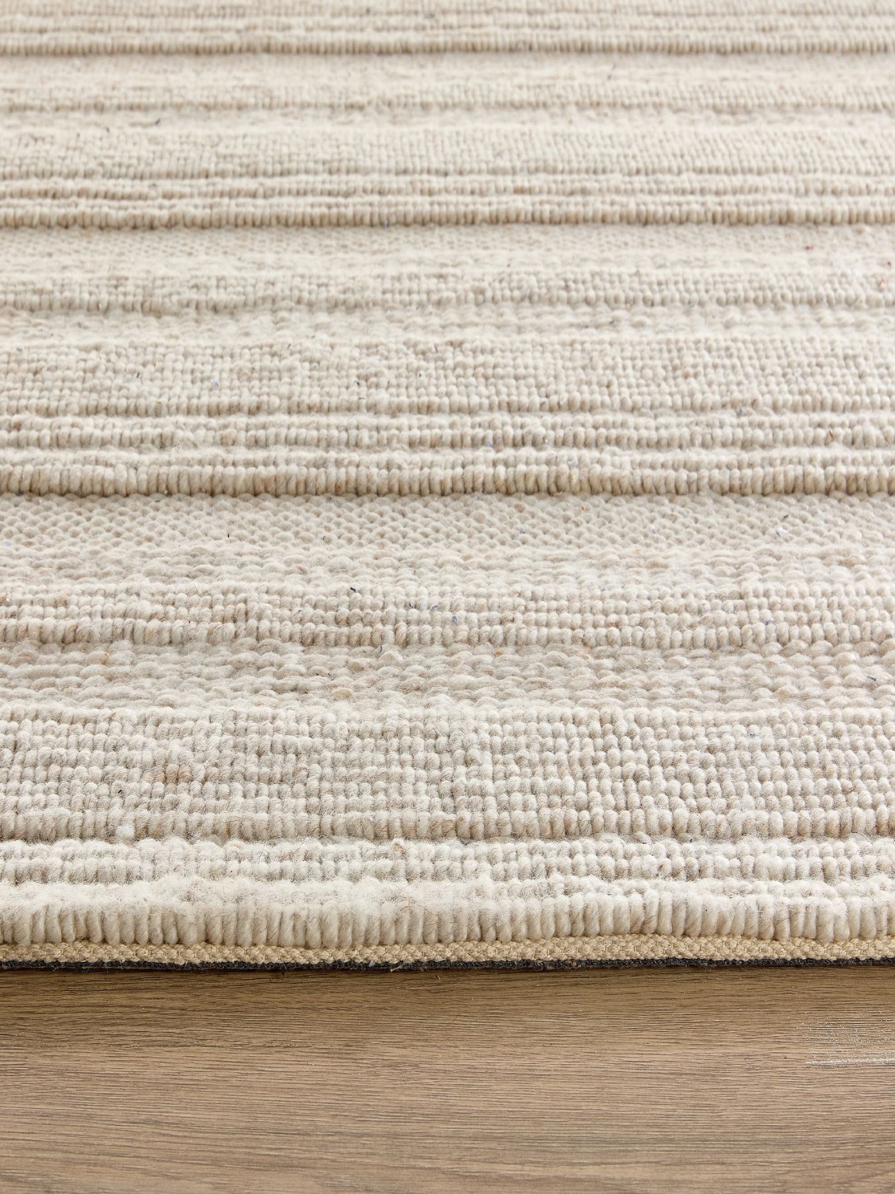 Origin Rugs cream chunky knit rug 120x170 or 160x230 cm, UK version