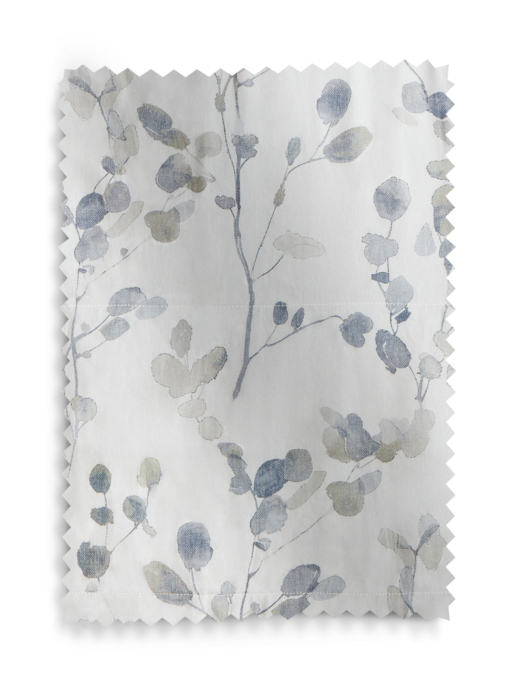 Roman blackout blind with Honesty Leaf floral print - British product