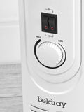 Beldray white 9 fin oil radiator, imported from the UK