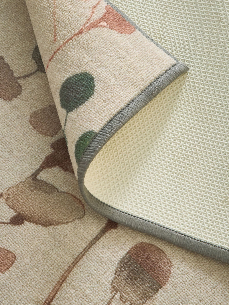 Washable autumnal floral print runner (British brand)