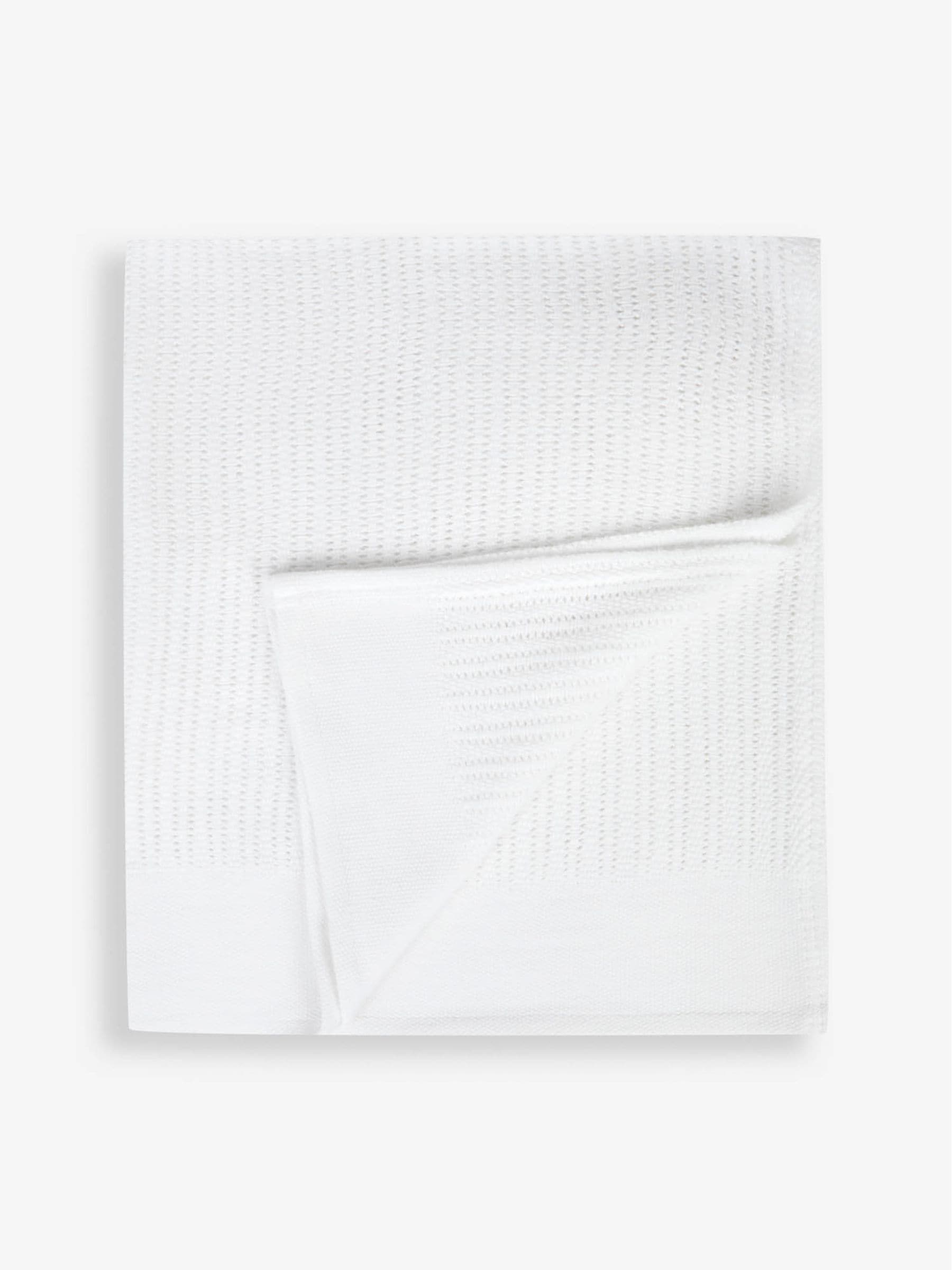JoJo Maman Bébé personalised woven cellular blanket 75x90cm, imported from the UK