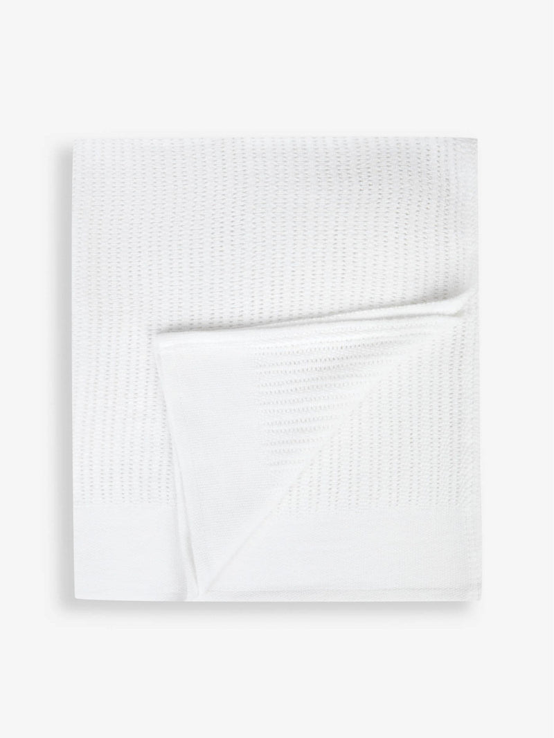 JoJo Maman Bébé personalised woven cellular blanket 75x90cm, imported from the UK