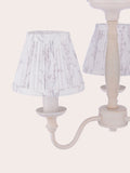 Laura Ashley white pussy willow 3 light semi flush ceiling light - British product