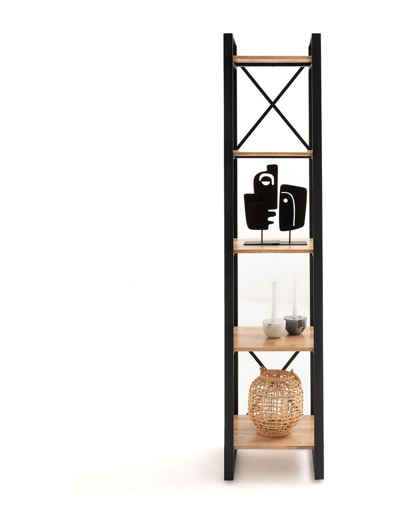 La Redoute Intérieurs solid oak and steel shelving unit (British brand)