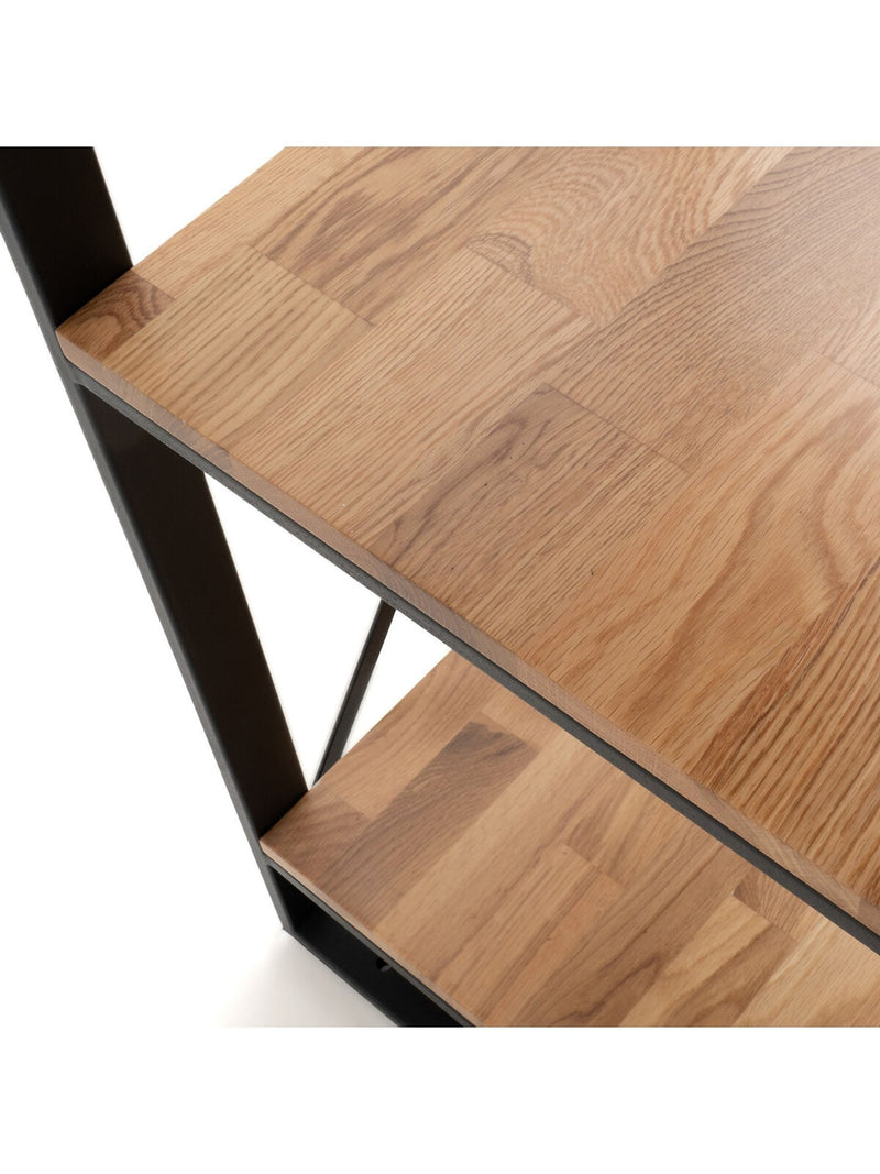 La Redoute Intérieurs solid oak and steel shelving unit (British brand)