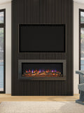 Be Modern Avella wall mounted electric fireplace black nickel (British brand)