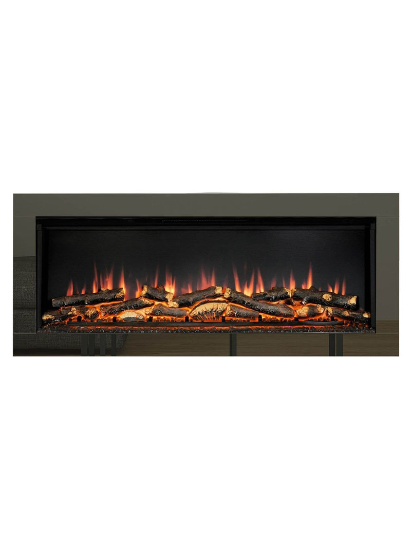 Be Modern Avella wall mounted electric fireplace black nickel (British brand)