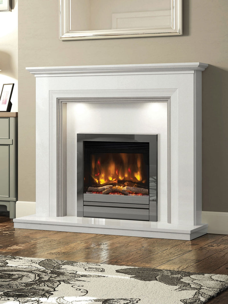 Be Modern Chrome Pryzm Edge 22inch Inset Electric Fireplace