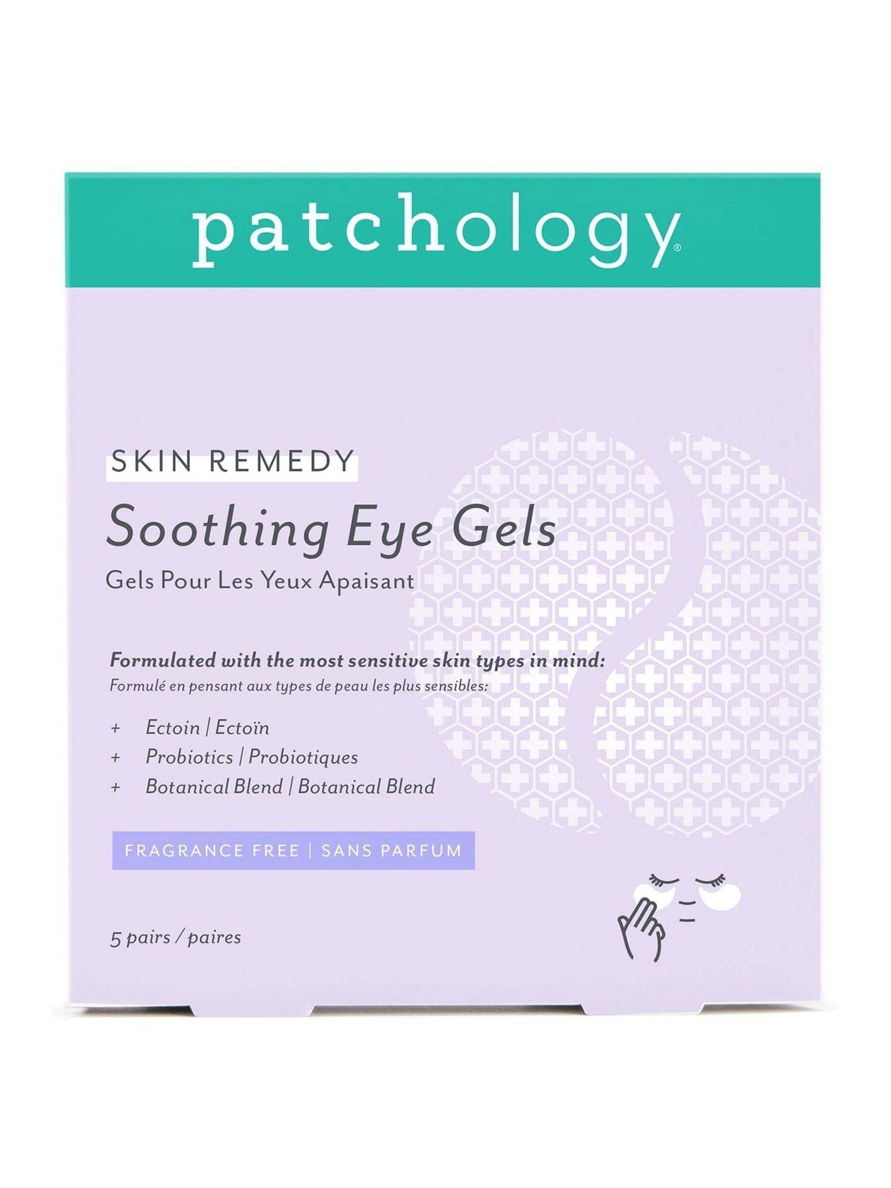 Patchology Skin Remedy soothing eye gels 5 pack - British product