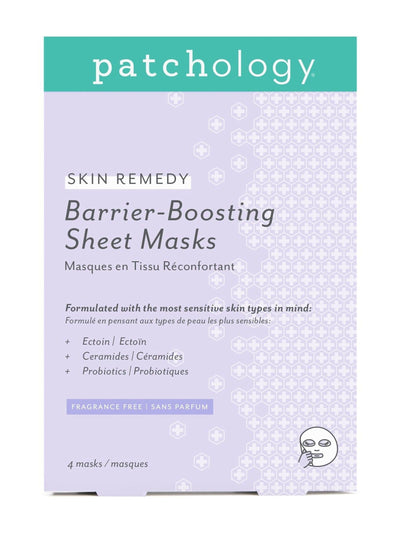 Patchology Skin Remedy Barrier Boosting Sheet Mask 4 Pack