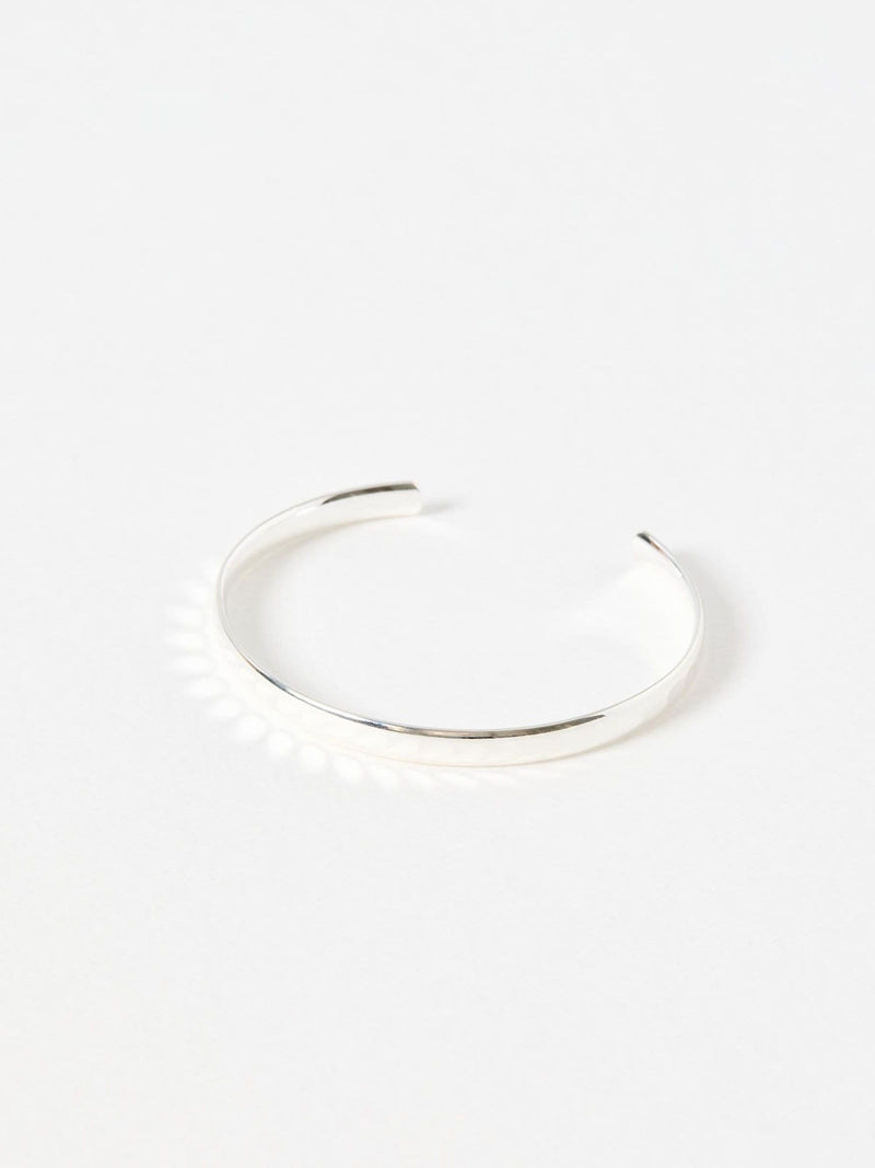 Oliver Bonas Silver Tone Donna Disco Textured Bangle, imported from the UK