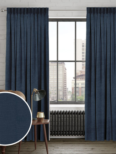 Next Next Ink Blue Nikki Made to Measure Curtains- Buy online at McGrocer