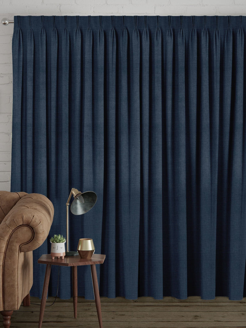 Next ink blue made to measure curtains, imported from the UK