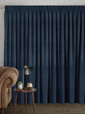 Next ink blue made to measure curtains, imported from the UK