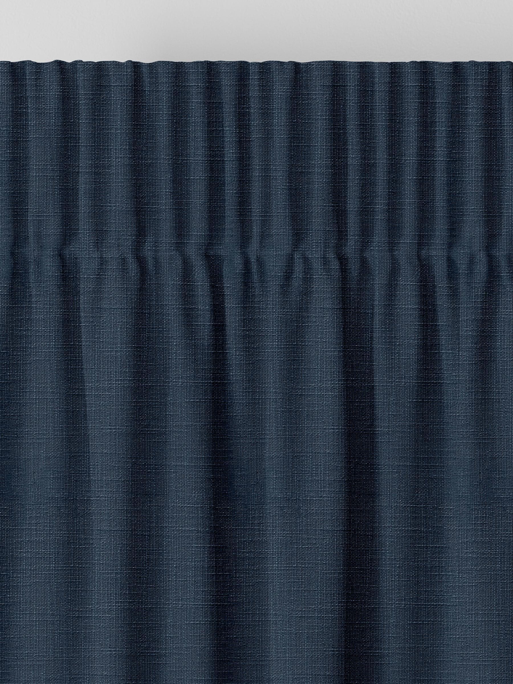 Next ink blue made to measure curtains, imported from the UK