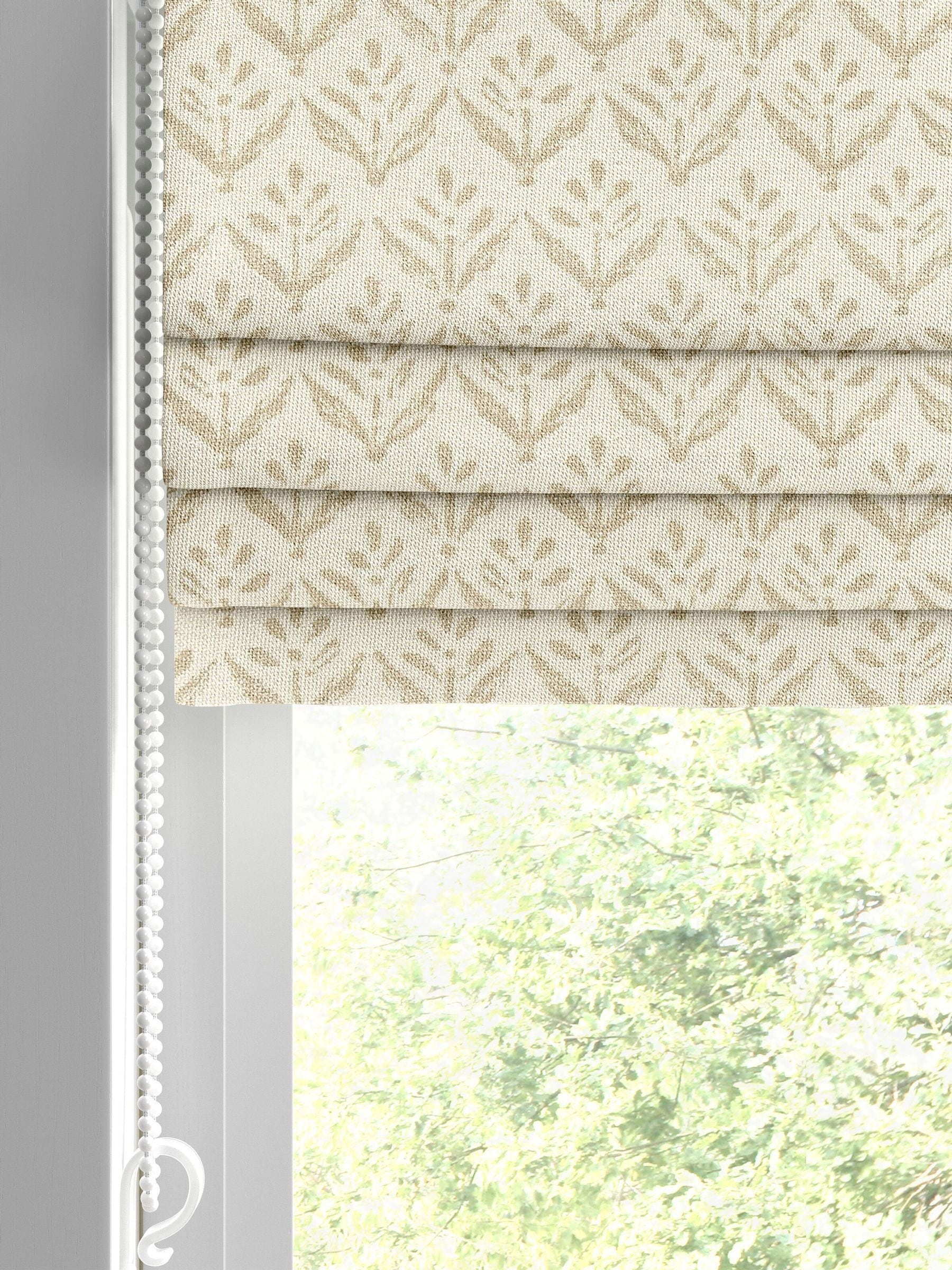 Sand yellow Roman blind made to measure, UK version