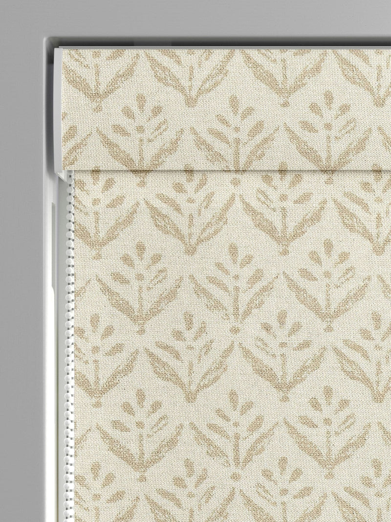 Sand yellow Roman blind made to measure, UK version