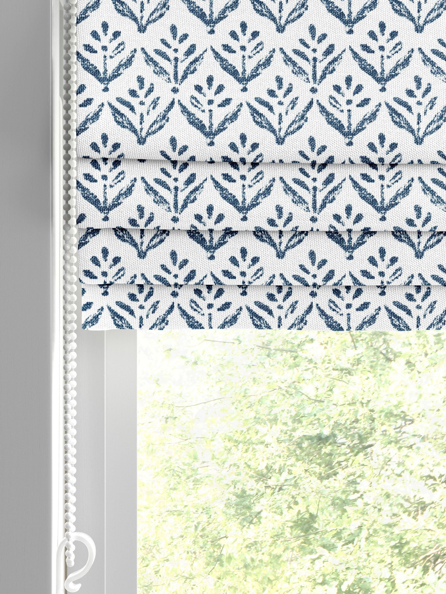 Roman blind midnight blue made to measure - British product
