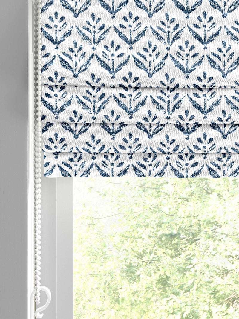 Roman blind midnight blue made to measure - British product