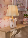 Cath Kidston Cream/White Stripe Canopy Bow Table Lamp