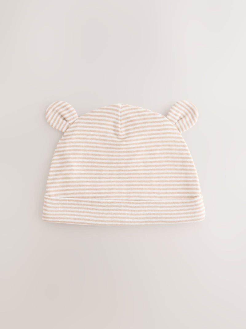 Neutral Baby 100% cotton beanie hats 3 pack - British product