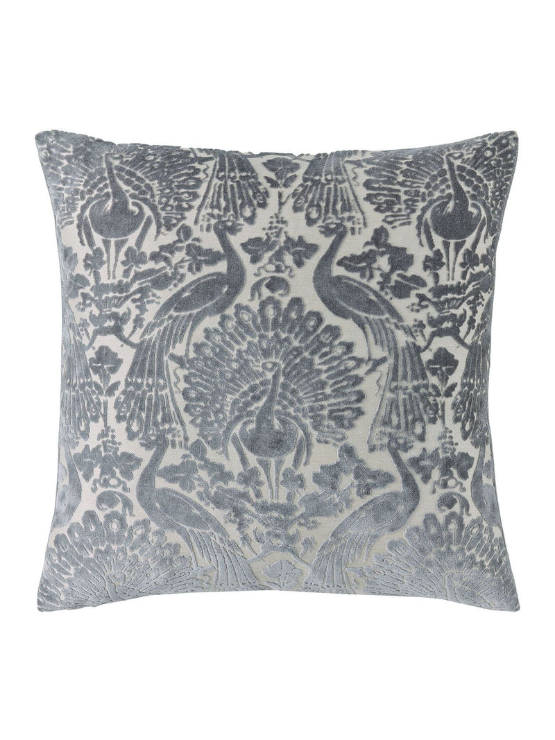 Laura Ashley peacock damask cushion 50cm - British product