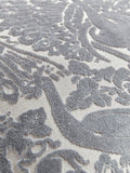 Laura Ashley peacock damask cushion 50cm - British product